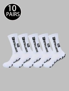 5/10/20 Pairs New Football Sports Socks FS Non-Slip Thick Terry Bottom Socks - Multicolor - View 12