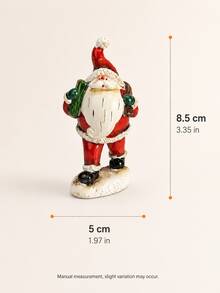 Vintage Santa Claus Decorative Statue, Traditional Christmas Holiday Decoration, Suitable For Desktop, Fireplace Mantel, Bookshelf, Entryway, Living Room And Festive Home Decor - 1PC - View 12