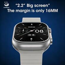 PANDA AI Smart Watch Compatible With Android And IOS Systems (Can Answer/Make Calls), 2.2-Inch HD Screen, Built-In Fitness Tracker, Supports Bluetooth Calling, IP68 Waterproof, Heart Rate/Sleep Monitoring, Multiple Sports Modes, Unisex - Gold - View 3