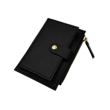 2/1pc (Without Zipper Pull) Fashionable Foldable Zipper Short Women's Mini Wallet, Multi-Card Slots, Letter Print Design - Multicolor - View 10