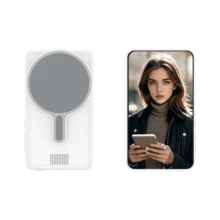Pantalla Magnética para Vlog de Teléfono, Grabación Inalámbrica 1080P, Monitor de Selfie de Cámara Trasera con Control Remoto Bluetooth, Adecuado para Vlog de Selfie y Transmisión en Vivo, Compatible con Sistemas IOS y Android - Multicolor - Ver 9