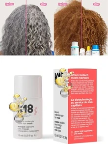 lakerain Masker Rambut Perbaikan Molekuler Tanpa Bilas K8, Perbaikan Tahan Lama yang Dipatenkan, Menargetkan Rambut Kering, Kusut, dan Rusak, Memulihkan Kerusakan Akibat Pemutihan, Pewarnaan, Perawatan Kimia + Perawatan Panas Hanya dalam 4 Menit - Berbagai gaya - View 2