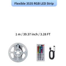 44 Keys RGB LED Strip Lights Color Changing USB Powered LED Light Strip With Remote Control For Bedroom Room Decoration Halloween Party Decor - 44k-3535 RGB Strip - View 15