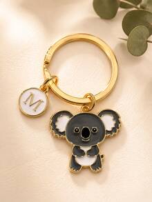 Koala Keychain: Personalized Animal Key Ring, Koala Bag Accessory, Gift For Boys And Girls - Gray Koala - View 3