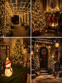 1PC 5m/7m/12m/22m Solar String Lights, 20/50/100/200LED Outdoor Waterproof Solar String Lights, 8 Modes, Suitable For Garden Fences, Camping, Parties, Parties, Halloween, Courtyards, Weddings, Parties, Lawns, Christmas Decorations - Solar LED String Lights - View 9
