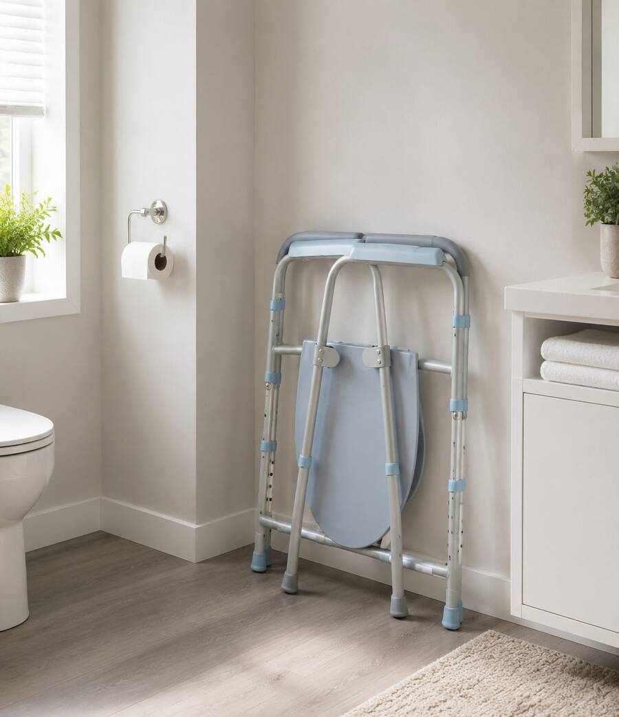 Commode 3-In-1 Toilet Chair, Shower Chair, Bathroom Riser For Seniors, Comfortable And Foldable. The Commode 3-In-1 Chair For Seniors - View 1