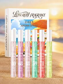 1/10pcs 10ml Brazilian Fragrance Spray Gift Set, Edisi Terbatas Semprotan Multi-Lapisan Portabel untuk Kenikmatan Tertinggi, Mengandung Minyak Esensial Alami yang Segar dan Menawan, Memancarkan Aroma Kelapa, Bunga, Buah, dan Jeruk - Multi Aroma - View 1