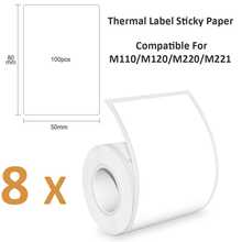 Thermal Self-Adhesive Label Paper, Smudge-Proof Sticker Rolls For Phomemo M110 M220 M200, E210 P50 PT-260 Printers, Barcodes, Addresses, Logo Stickers, Small Business & Home Tagging, Printable Refill Tape Only - View 12