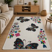 Washable Scandinavian Rugs – Nordic Designs For Modern Homes - Perfect For Living Room, Bedroom, Hallway, Kitchen - Indoor And Outdor Carpet | Non-Slip Backing - Coffee Brown - View 2