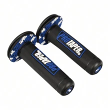 2 buah Grip Stang Motor Universal, Cocok untuk ATV, Dirt Bike Protaper dan Modifikasi ProTapered, Selongsong Gas Anti-Selip, Kompatibel dengan Kawasaki, Suzuki, EXC SX YZF CRF, Grip Stang Motor, Stang Motor - A - View 3