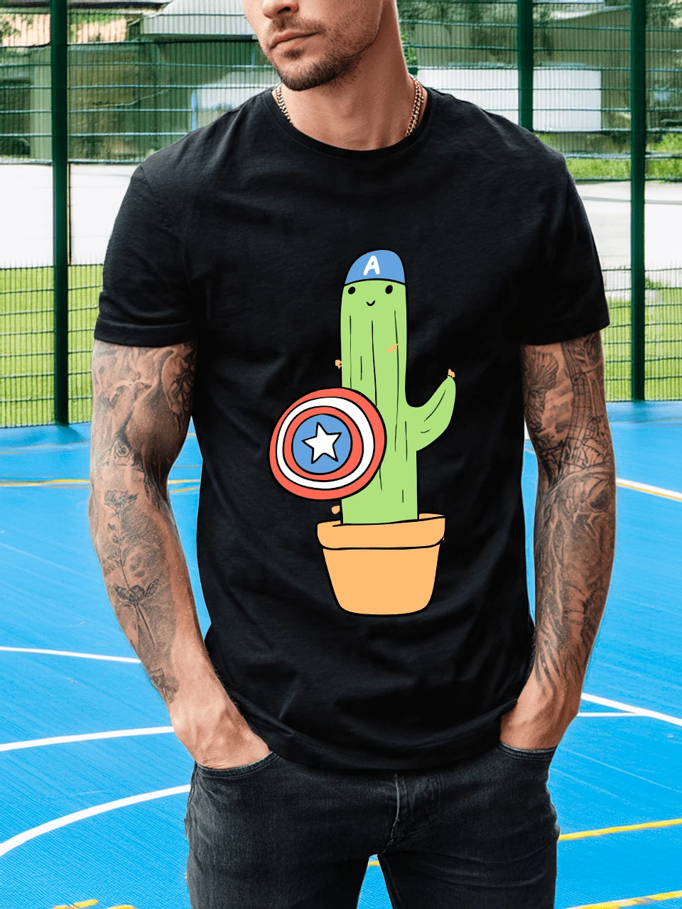Men Undershirt Tops - Black - View 1