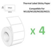 Thermal Self-Adhesive Label Paper, Smudge-Proof Sticker Rolls For Phomemo M110 M220 M200, E210 P50 PT-260 Printers, Barcodes, Addresses, Logo Stickers, Small Business & Home Tagging, Printable Refill Tape Only - View 36