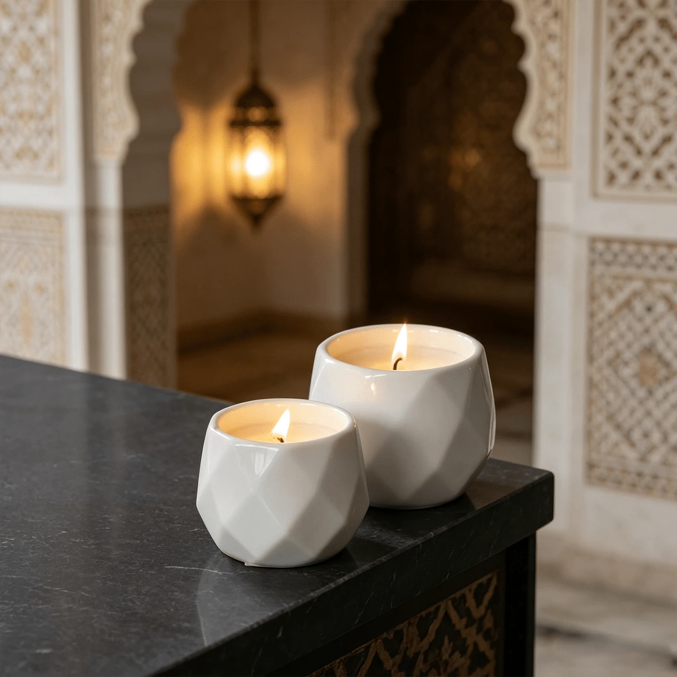 YANGMA 1pc Ceramic Minimalist Aromatherapy Candle Cup, Ceramic Aromatherapy Candle Container, Handmade Decorative Home Ornament, Suitable For Wedding And Birthday, Perfect Gift For Family, Romantic Home Decor - Minimalist Style - View 1