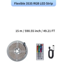44 Keys RGB LED Strip Lights Color Changing USB Powered LED Light Strip With Remote Control For Bedroom Room Decoration Halloween Party Decor - 44k-3535 RGB Strip - View 9