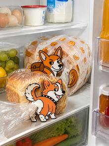 2pcs/1pc Corgi Butt Shaped Bread Clip And Snack Clip Flat Corgi Shaped Plastic Bag Holder, Featuring A Corgi Butt Design, Lightweight Kitchen Storage Accessory, Suitable For Bread, Snacks, Pantry Decoration - Pet Lover Gift, Corgi Themed Home Decor - View 3