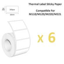 Thermal Self-Adhesive Label Paper, Smudge-Proof Sticker Rolls For Phomemo M110 M220 M200, E210 P50 PT-260 Printers, Barcodes, Addresses, Logo Stickers, Small Business & Home Tagging, Printable Refill Tape Only - View 31
