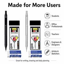 Mechanical Pencil Set, 0.5mm/0.7mm Metal Drafting Pencil , Knurled Grip Mechanical Pencil For Students, School, Office, Writing, Drawing And Sketching - Multiple Styles - View 11