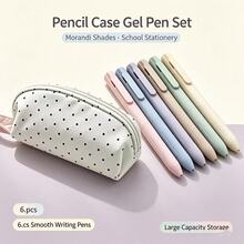 1pc Polka Dot Shell Shaped Pencil Case, Polka Dot Shell Design, Large Capacity Multi-Function Stationery Storage Bag, Portable Pencil Case, Student Stationery, Girls Large Capacity Stationery Bag - Seashell Pencil Case - View 6