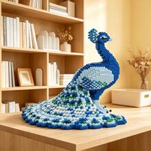 This 4467-Piece Peacock King Building Block Set Is Cute And Adorable, Making It A Perfect Gift For Couples And Parents. The Assembly Difficulty Is High. It's An Ideal Gift For Christmas, Halloween, And The Back-To-School Season. - Multicolor - View 4