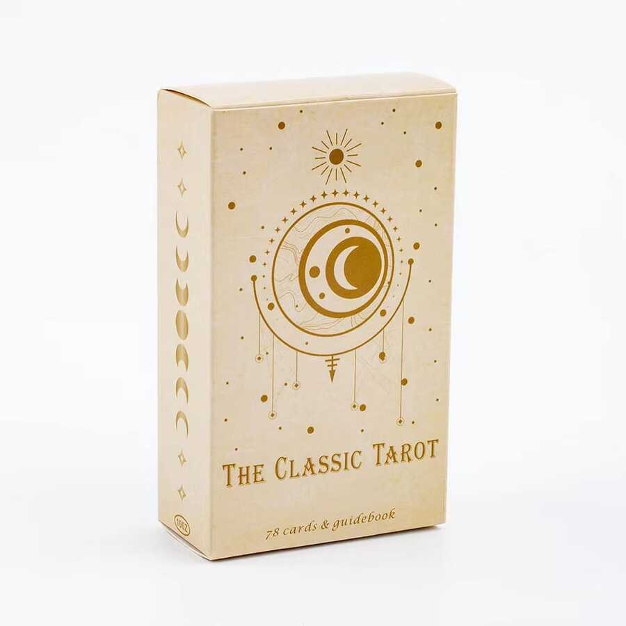 78pcs Classic Tarot Cards With Beginner's Guide, Portable Divination Game, Halloween & Thanksgiving Gift, Paper Guidebook - Classic Tarot - View 1