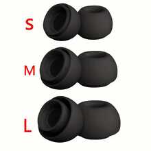 3 Pairs Silicone Earphone Caps Compatible With Apple Pro - White - View 10