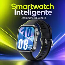 Novo relógio inteligente, Smartwatch para Homens e Mulheres, tela HD de 1,83 polegadas, caixa em titânio e inclui 2 pulseiras. Suporta mais de 100 modos esportivos, mais de 100 mostradores digitais para escolher e também permite personalizar mostradores (DIY). Incorpora múltiplos aplicativos inteligentes - Visão 10