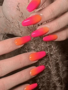 Semi Cured Gel Nail Strips, 20Pcs Long Lasting Salon Quality Wraps, Easy Apply & Remove Gel Nail Stickers With UV Light - Hot Pink - View 6