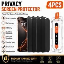 CASECOPS 4-Packs 9H High Toughness Privacy Screen Protector, With Automatic Mounting Tools And Automatic Alignment Tools, Precise Fit With No Bubbles Or Edges, Ultra-Clear Front Display, Side Privacy Protection, Smooth Touch, Scratch/Dust/Fingerprint Resistant, Compatible With IPhone 18 Pro Max, 18 Pro, 17 Pro Max, 17 Pro, 17 Air, 17, 16, 16 Plus, 16 Pro, 16 Pro Max, 15, 14, 13, 12, 11 - 4Pcs - View 30