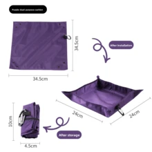 Multifunctional Waterproof Foldable Picnic Mat, Portable Outdoor Grass Pad, Dirt-Resistant Sitting Mat, Quickly Converts Into Snack Storage Tray - Multicolor - View 10