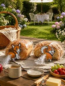 2pcs/1pc Corgi Butt Shaped Bread Clip And Snack Clip Flat Corgi Shaped Plastic Bag Holder, Featuring A Corgi Butt Design, Lightweight Kitchen Storage Accessory, Suitable For Bread, Snacks, Pantry Decoration - Pet Lover Gift, Corgi Themed Home Decor - View 13