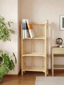 Cedar Bookshelf With Multiple Size Options. Compact And Space‑Saving, It Provides Layered Storage For Books And Sundries. Sturdy And Durable, Suitable For Both Desks And Countertops. - Multiple Specifications - View 7