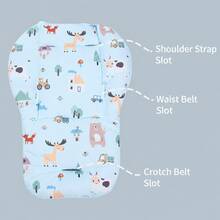 1pc Baby Stroller Seat Cushion, All-Season Universal, Autumn/Winter Stroller Seat Pad, Warm Padded Seat Liner For Baby Stroller - Multicolor - View 8