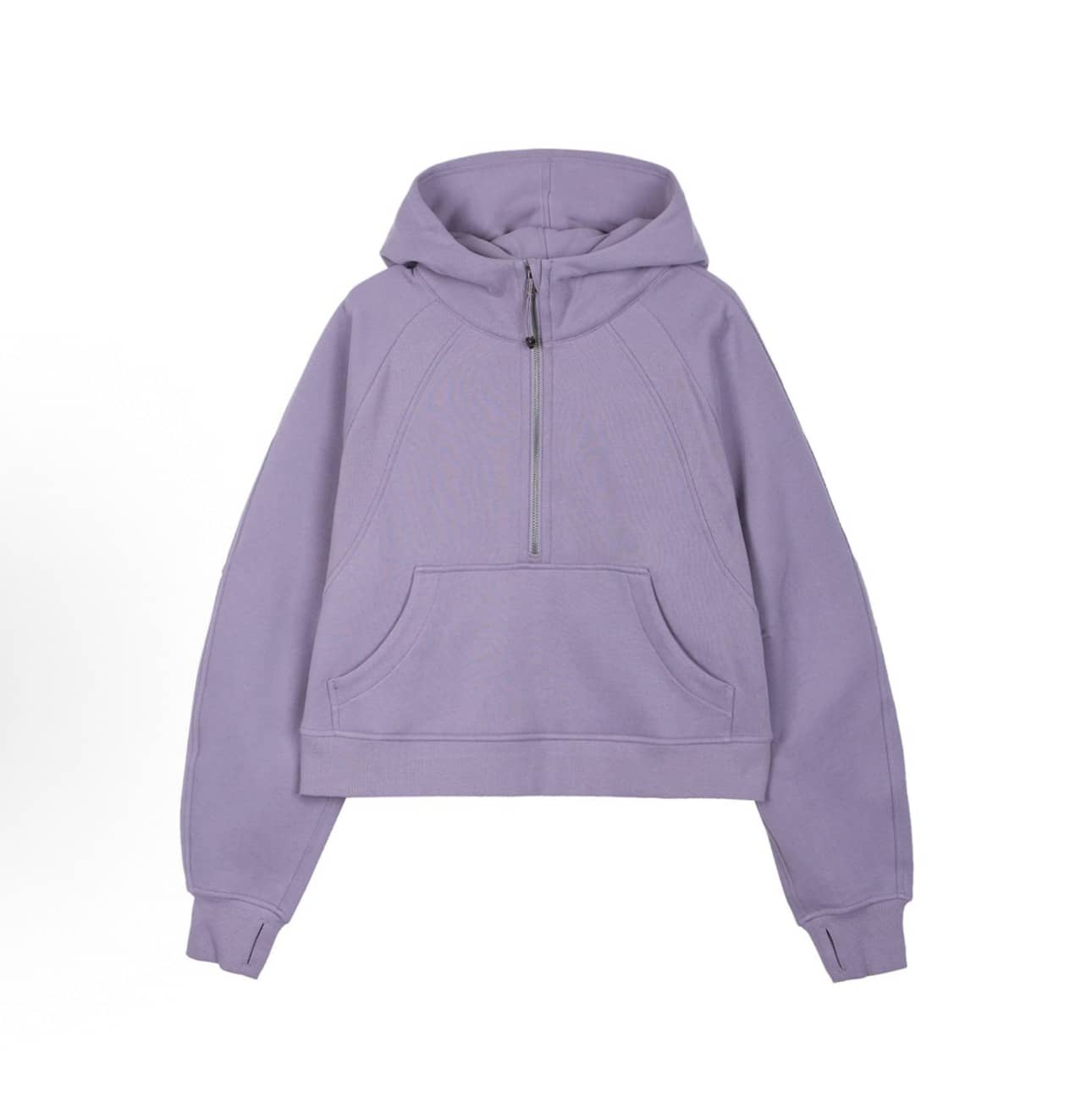 Lululemon Scuba Oversized Half-Zip Hoodie | Cotton-Blend Fleece Pullover, Boxy Short Fit With Kangaroo Pocket - 煙燻紫 - 查看 1