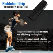1 buah Pelindung Pegangan Raket Silikon, Mengurangi Getaran & Meningkatkan Genggaman, Pelindung Pegangan Raket Anti-Selip Cocok Untuk Raket Padel, Tenis Pantai, Pickleball – Pelindung Pegangan Pengganti Tahan Lama, Tersedia Dalam Warna Hitam/Putih/Abu-abu/Merah Muda - MultiWarna - View 8