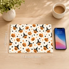 1pc Pumpkin Pattern Printed Diatomaceous Earth Kitchen Drain Mat, Halloween, Can Be Used As Halloween Gift, Halloween Decoration, Absorbent Dish Drying Mat, Coffee Machine Mat, Dishwashing Mat, Sink Mat, Kitchen Countertop Protection Mat, Suitable For Cups, Plates, Tableware And Kitchen Decoration - Multicolor - View 15