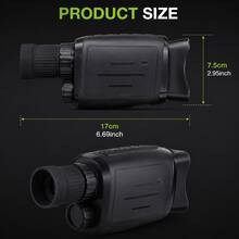 Monokular Penglihatan Malam 1080P - Zoom Optik 16X & Layar LCD 2", Illuminator IR Canggih Memungkinkan Penglihatan Tanpa Cahaya dalam Kegelapan Total, Ideal untuk Berburu & Berkemah & Pengawasan - View 2
