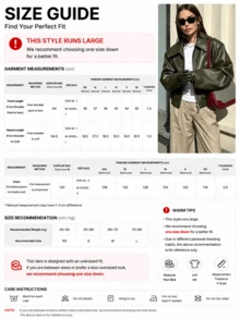 1件女款純色時尚秋冬寬鬆PU皮革夾克外套，拉鍊領，無彈性外衣 - 墨綠色 - 查看 3