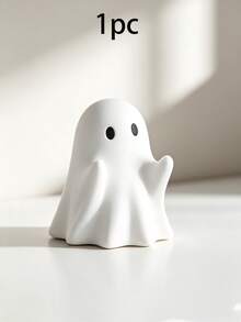 2/1pc Mini Ghost Desktop Ornament, Creative Spooky Halloween Decoration, Cute Playful Ghost Figurine, Suitable For Office And Desk, Fun Novelty Desktop Decor, Perfect Halloween Party Accessory, Unique Gift For Friends - A - View 7