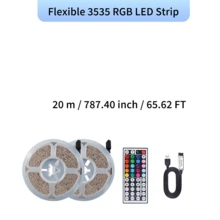 44 Keys RGB LED Strip Lights Color Changing USB Powered LED Light Strip With Remote Control For Bedroom Room Decoration Halloween Party Decor - 44k-3535 RGB Strip - View 12