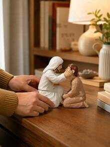 Figurita de Jesús Sanador, Estatua de Fe Religiosa para Decoración del Hogar, Adorno de Resina para Mesa, Estantería, Escritorio, Rincón de Oración, Regalo Espiritual Inspirador para Familia, Amigos, Pascua y Navidad - 1PC - Ver 10