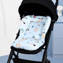 1pc Baby Stroller Seat Cushion, All-Season Universal, Autumn/Winter Stroller Seat Pad, Warm Padded Seat Liner For Baby Stroller - Multicolor - View 3
