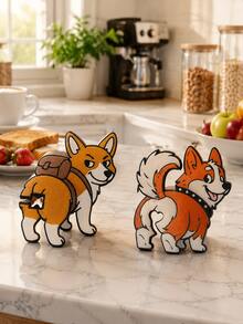 2pcs/1pc Corgi Butt Shaped Bread Clip And Snack Clip Flat Corgi Shaped Plastic Bag Holder, Featuring A Corgi Butt Design, Lightweight Kitchen Storage Accessory, Suitable For Bread, Snacks, Pantry Decoration - Pet Lover Gift, Corgi Themed Home Decor - View 12