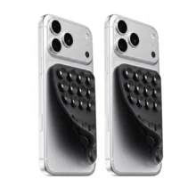 2 PIEZAS Soporte de teléfono reutilizable con ventosa de doble cara, soporte de agarre de teléfono desmontable manos libres, adecuado para selfies, videollamadas, compatible con sistemas Apple y Android - Multicolor - Ver 12