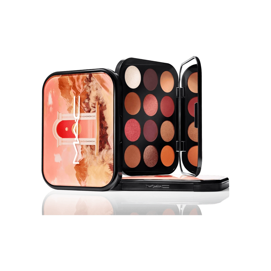 Mac Connect In Colour 眼影盤 #Future Flame 12.2g/0.43 Oz | 熾熱 12 色眼影盤 | 一抹顯色、色素飽滿 | 輕盈絲滑質地 | 均勻無縫暈染 - 未來之焰 - 12.2g - 查看 1