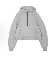 Lululemon Scuba Oversized Half-Zip Hoodie | Cotton-Blend Fleece Pullover, Boxy Short Fit With Kangaroo Pocket - 灰色 - 查看 1
