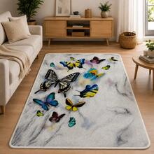 Washable Scandinavian Rugs – Nordic Designs For Modern Homes - Perfect For Living Room, Bedroom, Hallway, Kitchen - Indoor And Outdor Carpet | Non-Slip Backing - Rust Brown - View 2