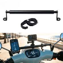 Motorcycle Rearview Mirror Bracket Extension Bar, Multi-Functional Telescopic Handlebar Support Rod With Hook, Universal Extension Bracket, Suitable For Scooters, Electric Bicycles, Lightweight Motorcycles, Also Applicable For Phone Holder, Action Camera Installation, Daily Commute - Motorcycle Telescopic Handlebar Support Rod - View 1