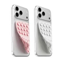 2 PIEZAS Soporte de teléfono reutilizable con ventosa de doble cara, soporte de agarre de teléfono desmontable manos libres, adecuado para selfies, videollamadas, compatible con sistemas Apple y Android - Multicolor - Ver 16
