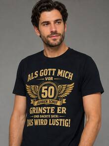 Lokale Lager,Marque,50th Birthday Man Woman 50 Years 1976 Decorative Funny Gift T-Shirt - 黑色 - 查看 14