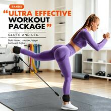 4pcs/Set Padded D-Ring Ankle Straps, Suitable For Glute And Leg Workouts - Multicolor - View 4